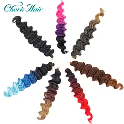 Sintético trenzas de Crochet Jamaica rebote pelo ondulado pelo Crochet Kanealon fibra trenzado Ombre extensiones de cabello piezas de cabello Sintético trenzas de Crochet Jamaica rebote pelo ondulado pelo Crochet Kanealon fibra trenzado Ombre extensiones de cabello piezas de cabello