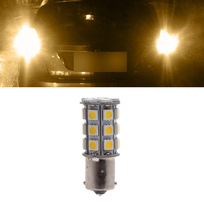 

1Pc Car Warm White 1156 BA15S Camper Trailer 5050 27-SMD LED Light Bulb