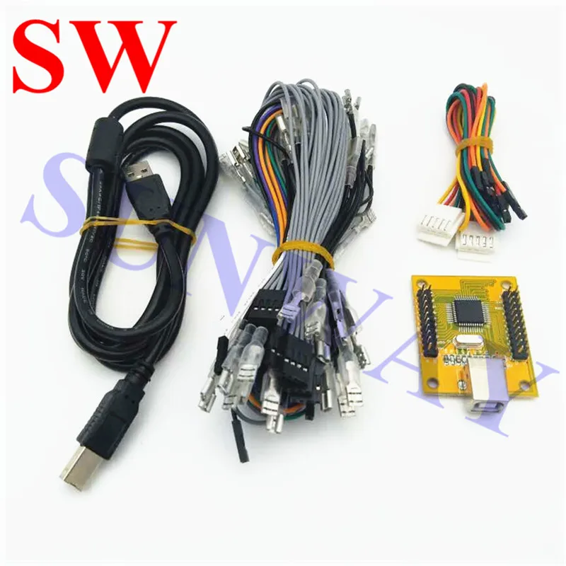 Pc Ps/3 2 In 1 Arcade Al Controller Usb Dual 2 Giocatori Mame Multicade Encoder Tastiera Simulatore Usb A Jamma Controller Di Gioco