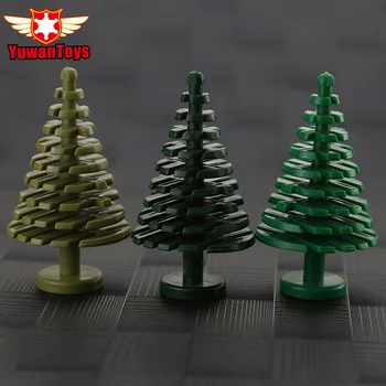 

3PCS Pine Trees Grass Leaves Garden Plant Branches Bamboo MOC Assembled Bricks Building Blocks Kids Toys