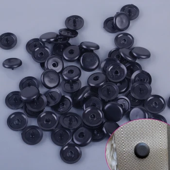 

DWCX 50 Sets Black Plastic Universal Car Truck Seat Belt Stopper Buckle Button Fastener Safety Clips Tools