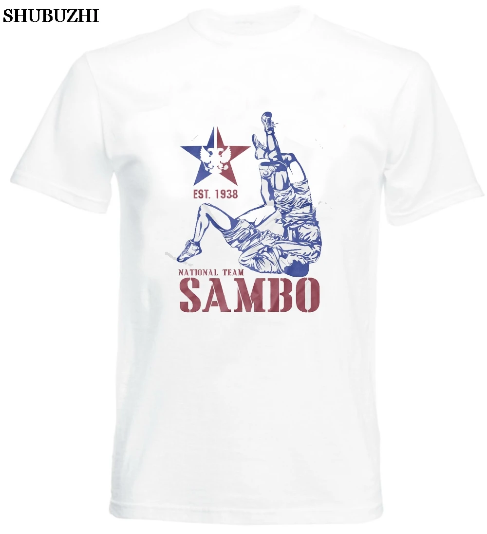 

Sambo New T-Shirt Sport Fight Sambo Russian Team Top Sale Men Round Neck Cotton Casual Muscle Fit Men'S T Shirts