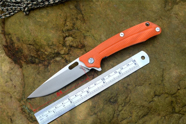 YSTART LK5013 Flipper Folding Knife With Ball Bearing Washer 440C Blade G10 Handle Outdoor Camping Hunting Pocket Knife Toolsl
