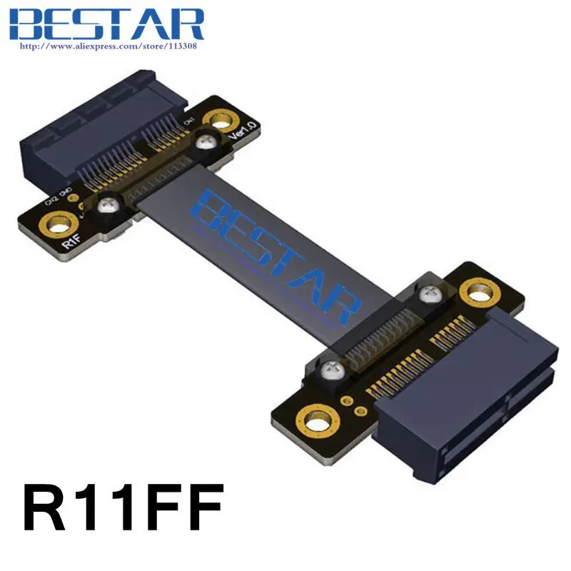 pci e 1x to 1x Female to Female pcie x1 riser adapter Extension Cable ...