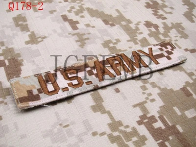 Цифровая пустыня пользовательское имя ленты нагрудные ленты услуги ленты боевой дух тактические военные вышивки патч значки