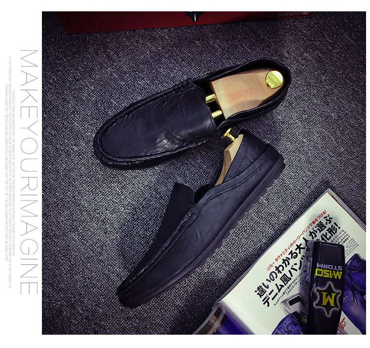 Size 36-44- Men's Shoes- Fashion Brand Men's Love Shoes- Spring Autumn- Soft Shoes Men's Leather -Walking Shoes- Leisure Driving Men's Flats (14)