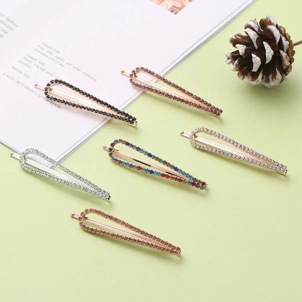 

Xugar Hair Accessories Crystal Hair Clips for Women Girls Small Rhinestone Hairpins Hair Care Styling Tools Headwear