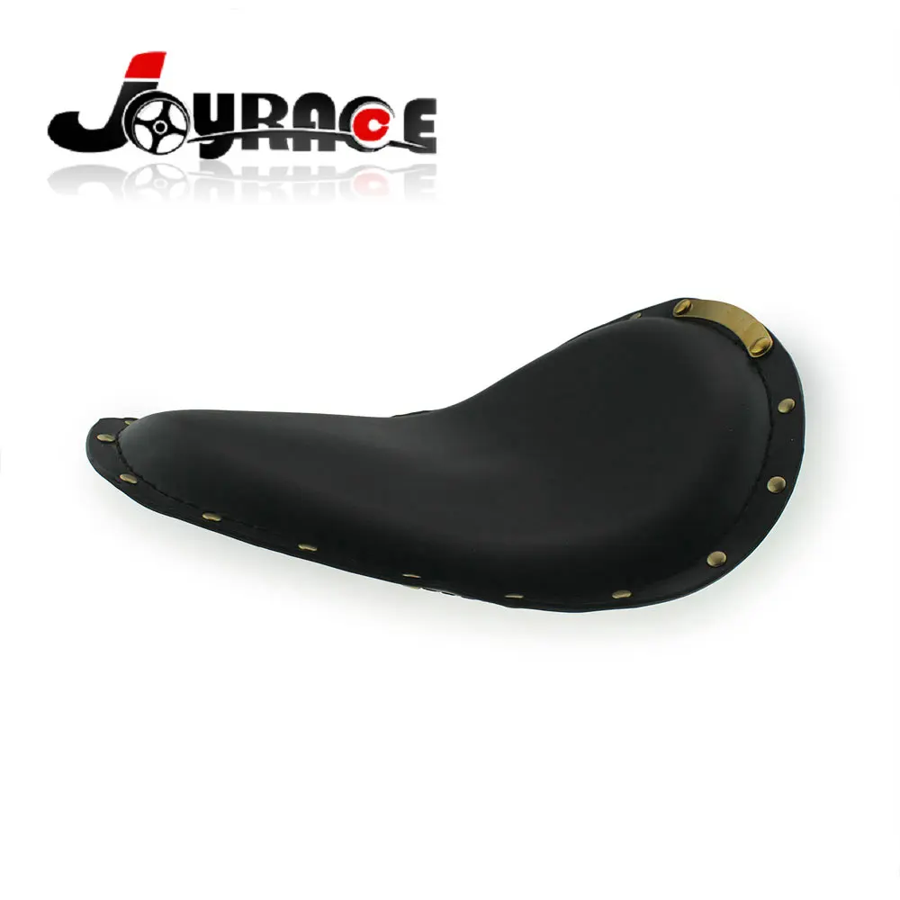 Мотоциклетные латунные заклепки Синтетическая кожа Solo Seat Для Harley Chopper Bobber Sportster
