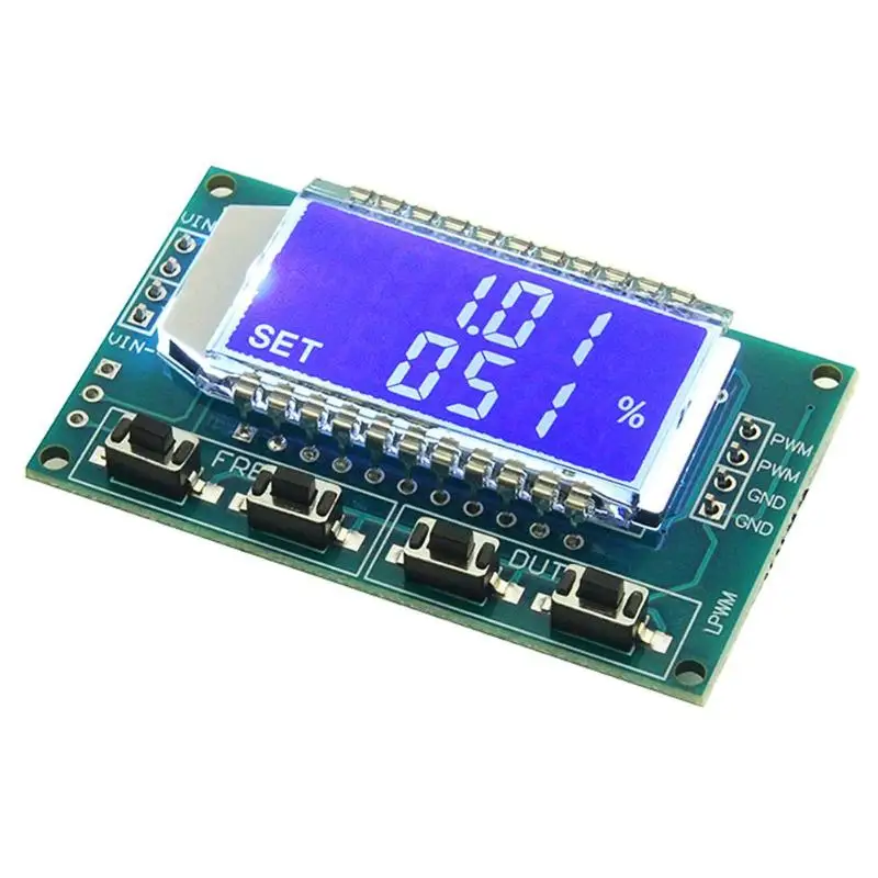 Signal Generator PWM Pulse Frequency Duty Cycle Adjust Module LCD