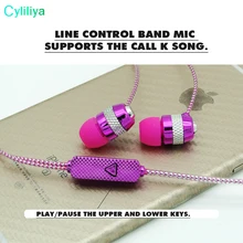 Завода прямая сделка сияющий блеск золотой серебряный розовый наушники вкладыши с микрофоном прозрачный шнур 3 цвета