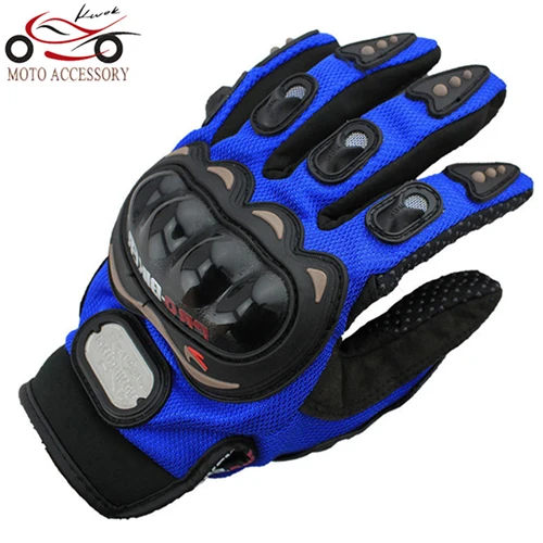 Велосипедные перчатки для мотокросса Luvas, мотоциклетные защитные перчатки для езды на мотоцикле, лыжах, пеших прогулок, кемпинга - Цвет: blue