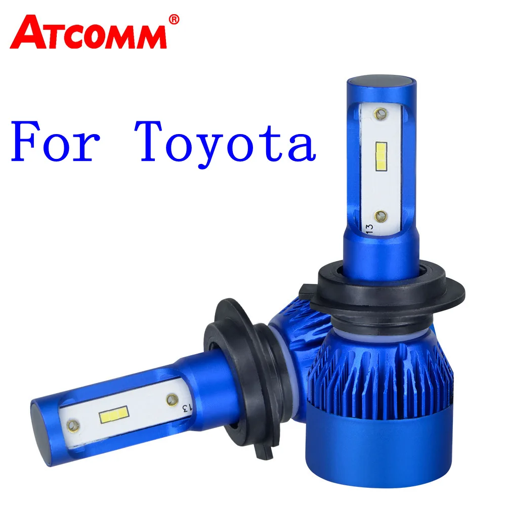 

2 Pcs LED Mini H4 H7 H11 Car Headlight Lamp 12V 6500K 10000Lm CSP Chip Auto Light For Toyota Previa/Prius/Sienna/Corolla/Camry