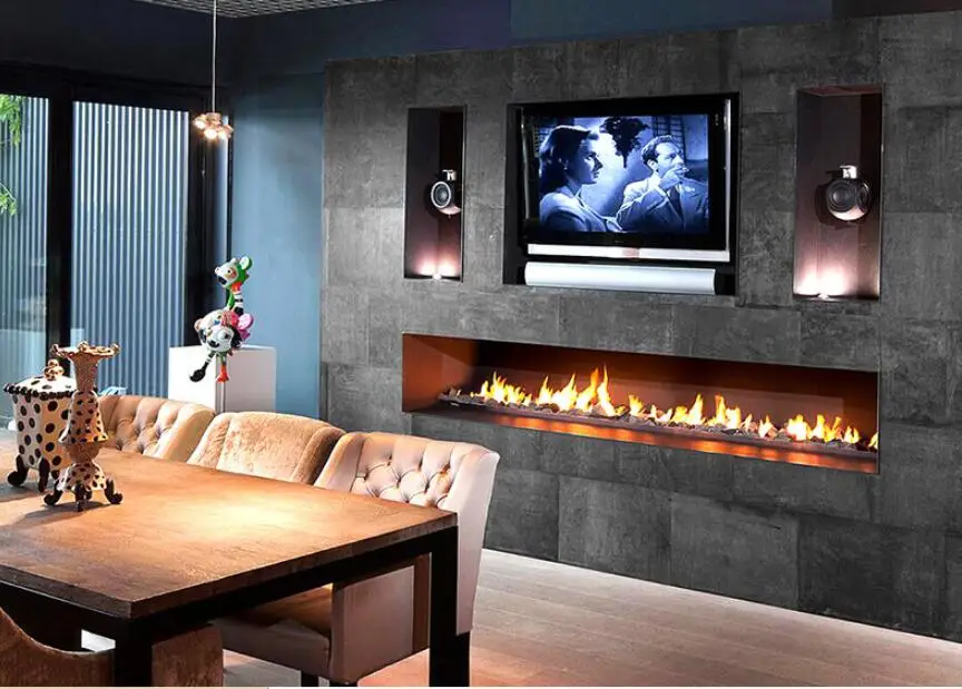 

60 inch wifi automatic intelligent electric smart liquid alcohol fireplace