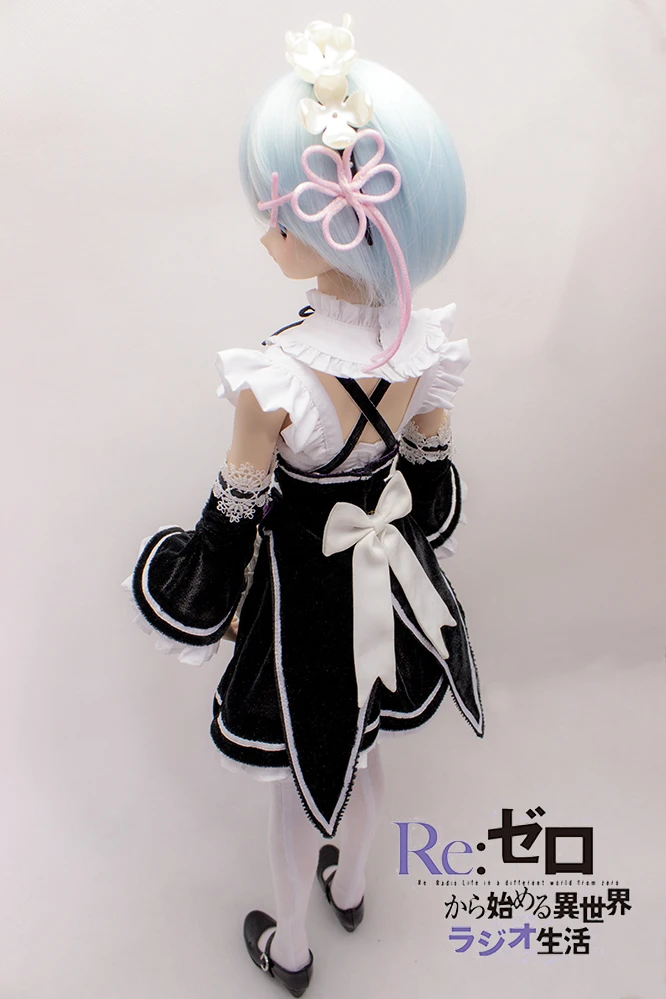 1/3 1/4 тонкая Одежда для куклы sd bjd платье Ram/Rem Косплей Костюм для куклы bjd платье sd