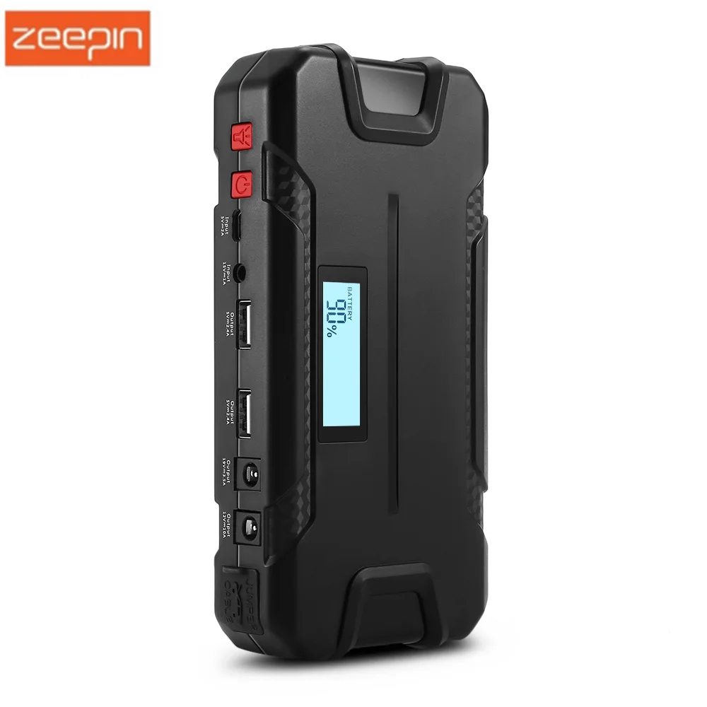 

ZEEPIN 12000mAh Car Jump Starter 12V Portable Emergency Power Bank Car Charger For Car Refrigerator Air pump Appliances