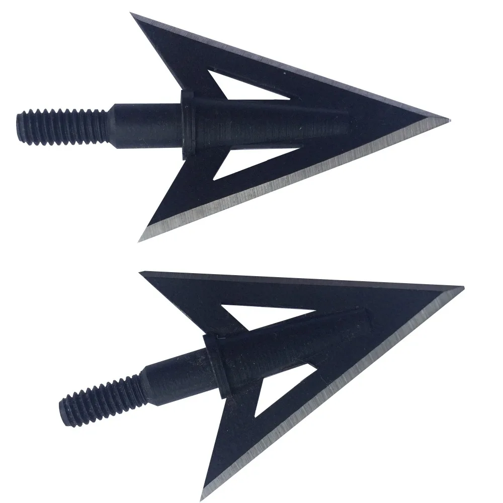 6pcs a lot Steel 100 Grain Arrow Heads Tips Arrow Points Archery