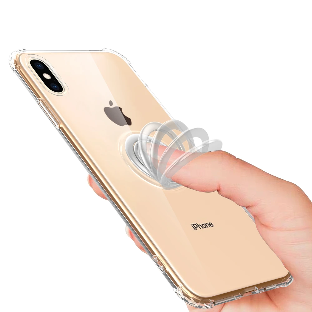 Для iPhone xs max xr 7 8 6 6s Plus Predator Heavy Military Anti-Drop Ring открывается Авто Магнитная