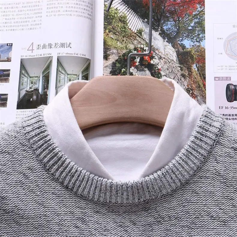 MuLs Brand Crew-Neck Sweater Men Pullover Autumn Winter Thick knit Stripe Male Sweater Jumpers Cotton O Man knitwear 2019 Spirng 12