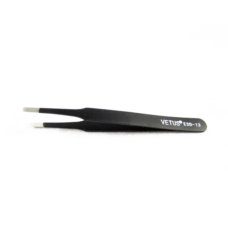 anti-static tweezers bga rework station VETUS ESD stainless steel SMD soldering hand tools