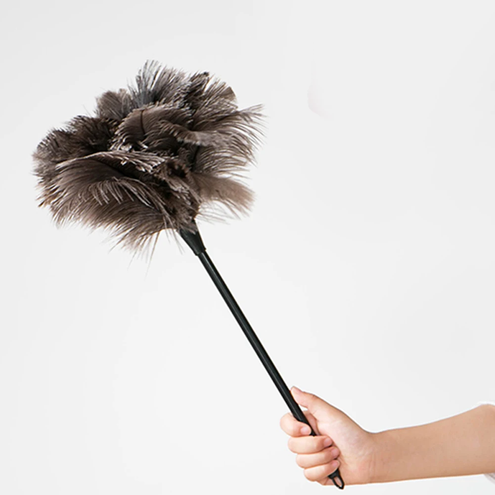 Feather Duster Furniturer Office House Cleaning Tool Window Brush Faux Feather Cleaner Home Household Long Handle Dedusting Soft