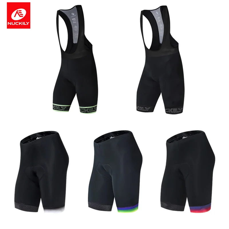 

NUCKILY Men Cycling Shorts Bicycle BIB Shorts Bike Clothing Sportwear Summer Quick Dry Reflective Anti-sweat Tights MK006/MV001