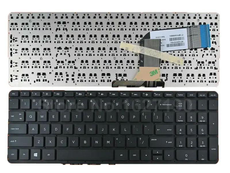 US клавиатура для hp павильон 15-P 17-F черный без рамки без Фольга Win8 новый ноутбук клавиатуры с бесплатной доставкой