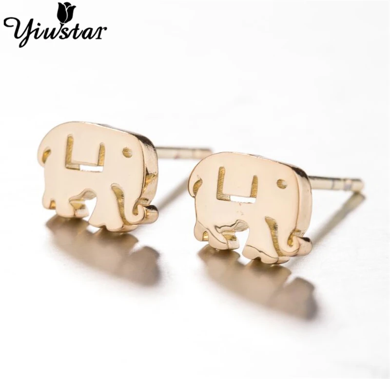 Yiustar Boho Aniaml талисманы браслеты со слоном для девочек из нержавеющей стали женские индийские ювелирные изделия Lucky family Eelphant браслеты - Окраска металла: GED061G