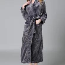 Лидер продаж Новое поступление халаты халат Женская осень и зима коралловый толстый теплый домашний дамы отель ночное длинное