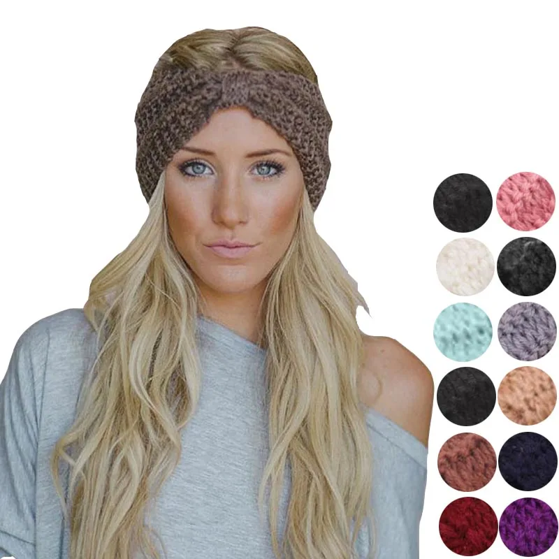 

Knitted wool warm hair band headband headwear fashion hair accessories for women lady venda 8AA732