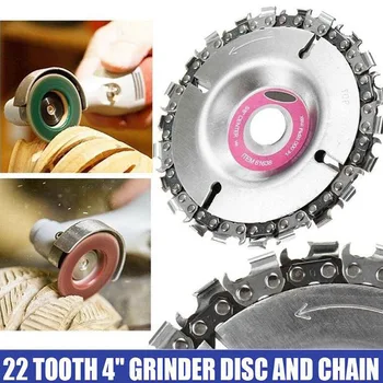 

Angle Grinding Chain Plate Woodworking Chain Plate 16MM Grinder Disc 22 Tooth for Angle Grinder