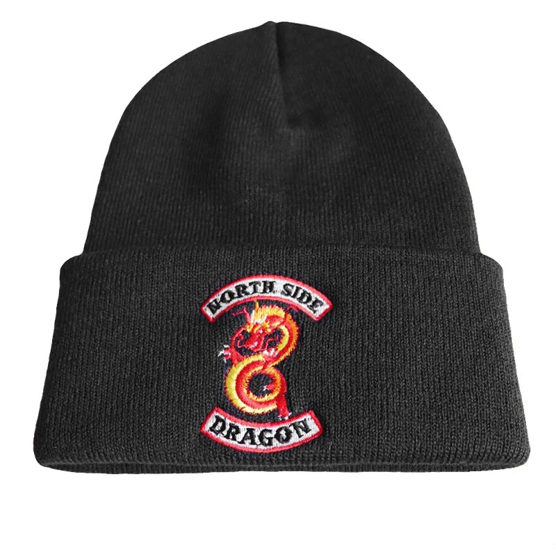 

Men's or Women's Autumn Winter Knit Hat Riverdale Double-headed Snake Print North Side Hedging Hip-hop Hat Head Adjustable Hat