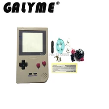Горячая распродажа серый цвет корпус оболочка корпуса подходит для GameboyGB Карманный GBP Ретро игровая консоль с пластиковые экранные линзы мальчик консоль