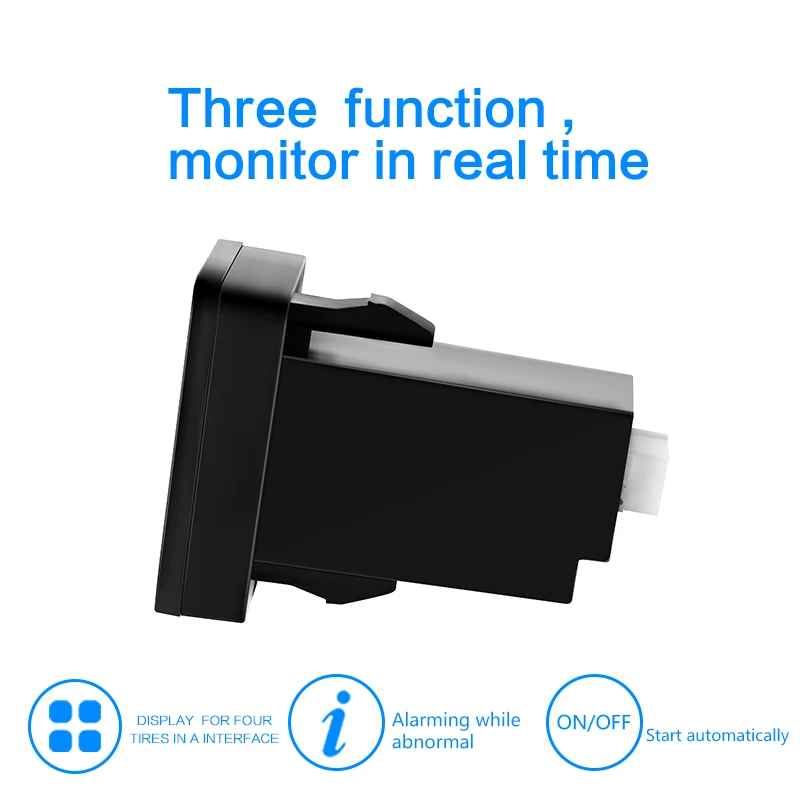 YASOKRO автомобильный TPMS монитор давления в шинах Система беспроводной TPMS Датчик монитор с 4 внешними внутренними датчиками