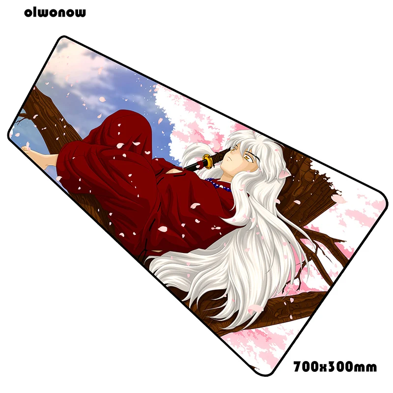 Inuyasha коврик для мыши 700x300x3 мм большая компьютерная мышь игровой мат геймпад пк Хэллоуин игровая мышь стол коврик офис padmouse