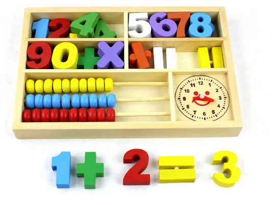 BOHS mathanical Abacus Математика подсчет расчет обучения коробка часы многофункциональные деревянные развивающие игрушки