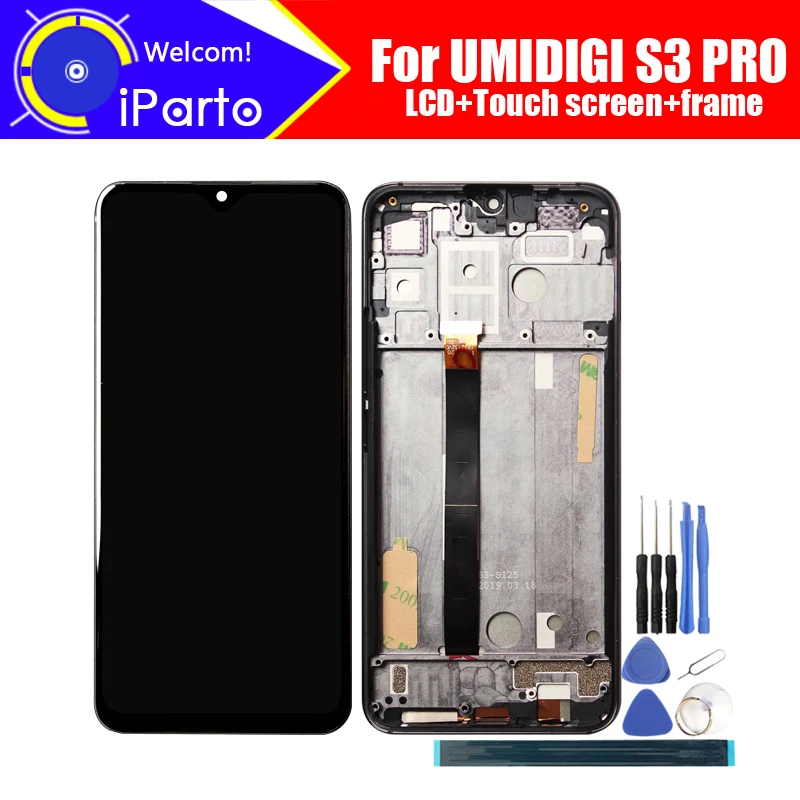 

6.3 inch UMIDIGI S3 PRO LCD Display+Touch Screen Digitizer+Frame Assembly 100% Original LCD+Touch Digitizer for UMIDIGI S3 PRO