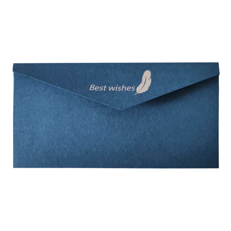 1 шт Горячая Винтажный стиль печать крафт-бумага конверты школьные принадлежности конверт для свадьбы письмо-приглашение - Color: BL