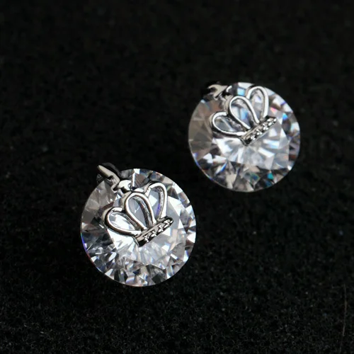 

Super Flash crown inlaid stone earrings wholesale and retail ,Atmospheric earrings for women