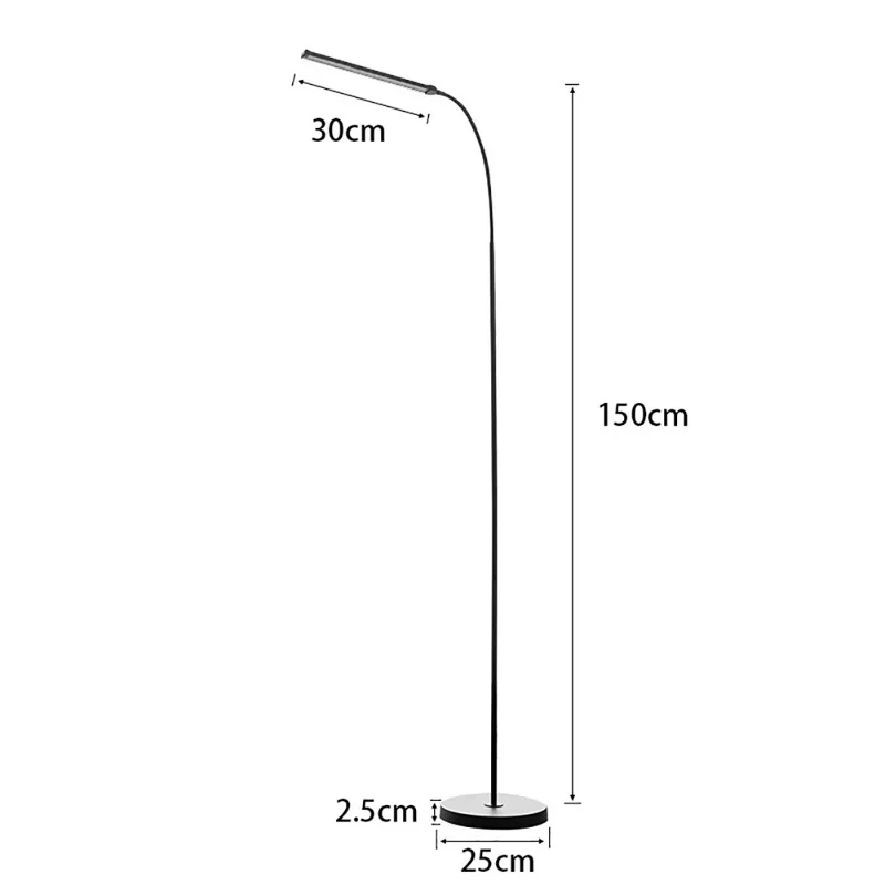 Современный светодиодный напольный светильник с затемнением, тонизирующий 72 светодиодный s USB Гибкий стоячий светильник для чтения с гибкой полосой для офиса и спальни