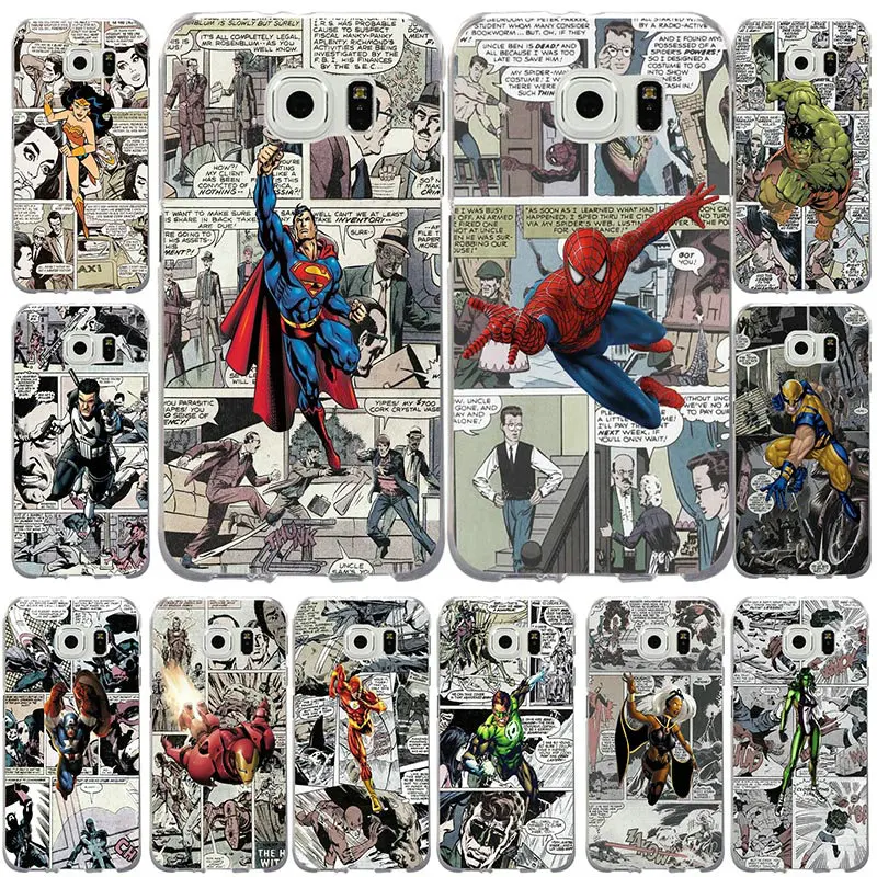 

Comic Bats Spiderman Fantasy Lady Soft TPU Silicone Mobile Phone Case Cover for Samsung Galaxy S7 S6 edge Plus S5 S8 S7 Case