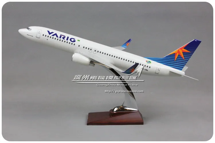 40 см смолы Boeing 737 VARIG модель самолета Бразилия вгр B737 800 PR VBL дыхательные пути