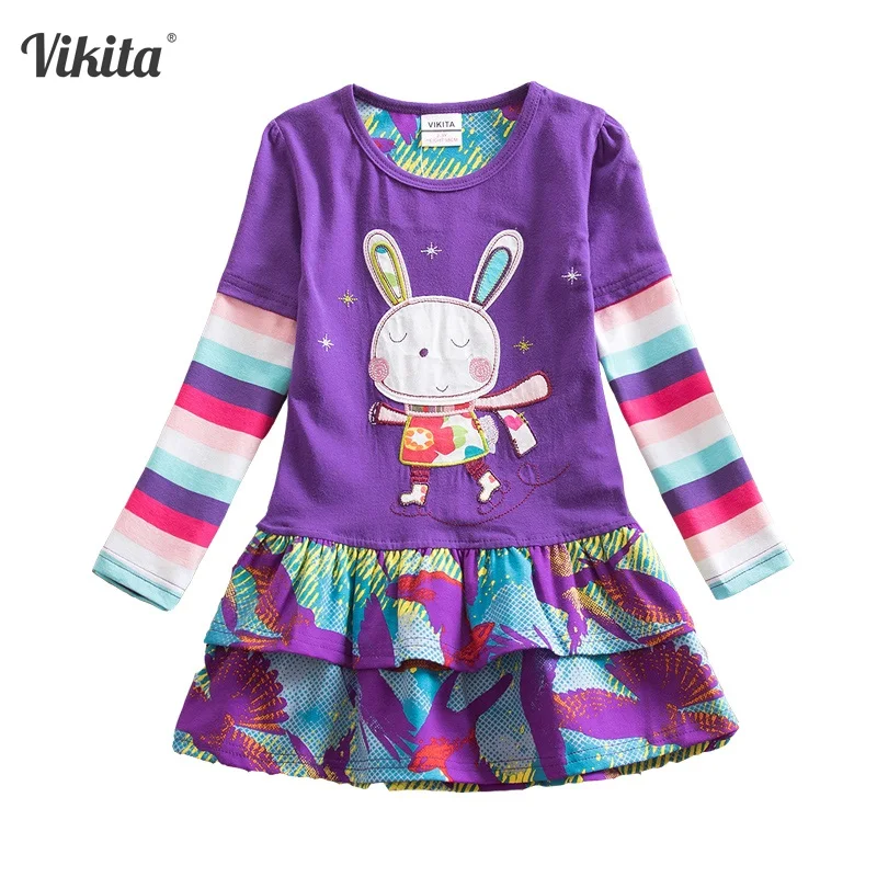 Retail Dresses for Girls Kids Baby Girl Dress 2-6T Princess Tutu Dresses Cotton Children Dresses Clothing Q911