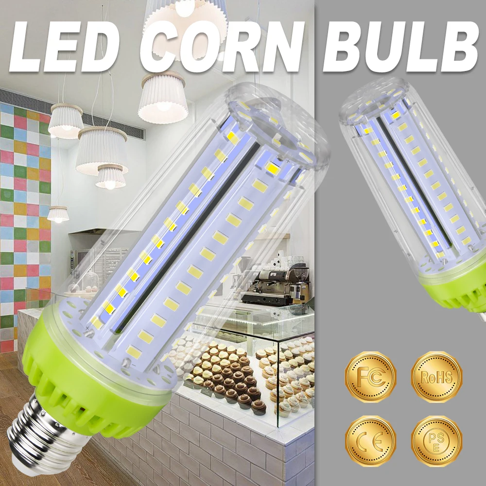 

E14 Corn Lamp Led Candle Light 220V LED Bulb E27 Ampoule LED 110V Lamp Smart IC Bombilla Home Light Bulb No Flicker Lighting