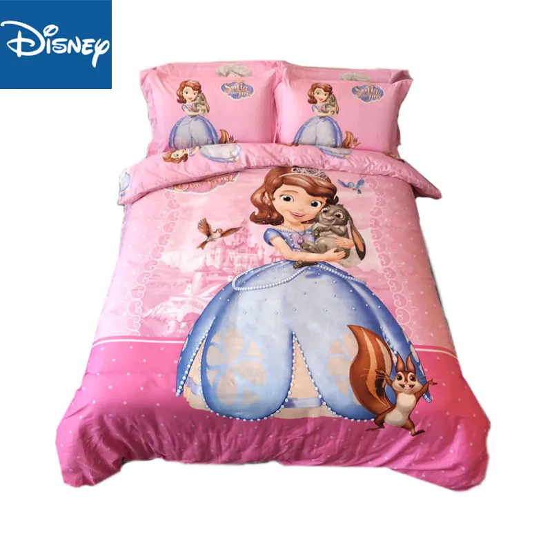 Disney King Size Bedding Set For Girls Bed Decor Double Quilt Covers