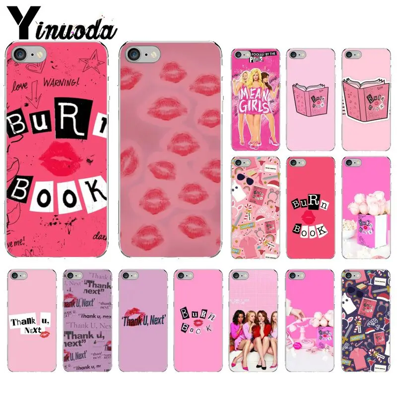 

Yinuoda Burn Book Mean Girls Kiss DIY Printing Phone Case cover Shell for Apple iPhone 8 7 6 6S Plus X XS MAX 5 5S SE XR Cover