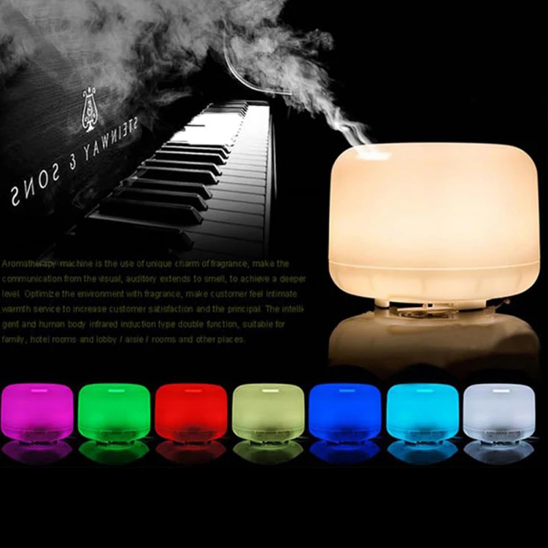 

7 LED Lights Aroma Diffuser Essential Oil Ultrasonic Humidifier Romantic Relieves Stress Aromatherapy Diffuser Creative