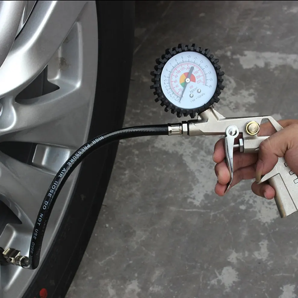 Многофункциональный автомобильный Грузовик Надувное давление в шинах манометр Dial Meter автомобильный тестер шиномонтажный пистолет инструмент для мониторинга