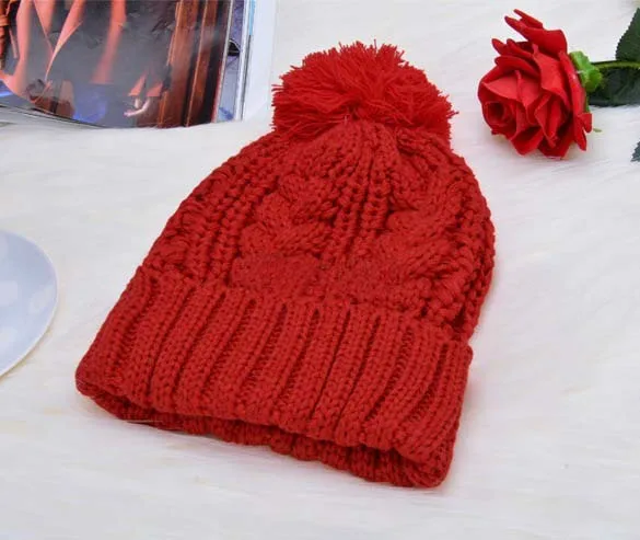 Knitted Winter Hats for Women's Hat Scarf Set Two Piece Sets New Fashion Cap Gorros Bonnet Acrylic Beanie Black SC5512+30 23