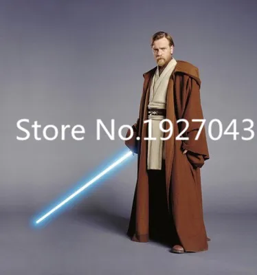 

Free shipping Custom Made Star Wars Obi-Wan Kenobi Jedi Tunic Robe Costume Outfit Adult Men's Carvinal Hallween Cosplay Costume