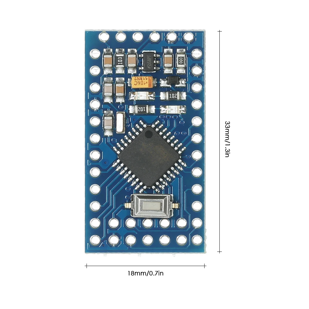 Плата микроконтроллера Pro Mini ATmega328P 5 в 16 МГц модуль для Arduino с контактными